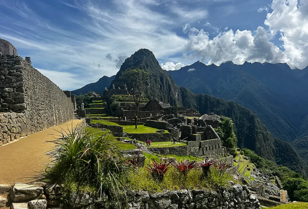 classic view of machupicchu 7th wonder of the world